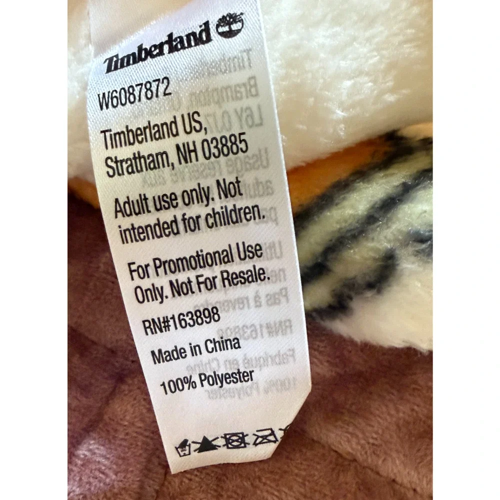 Timberland Fleece Throw Blanket Plush Soft Cozy Camping Cabin Lodge NEW 42x60